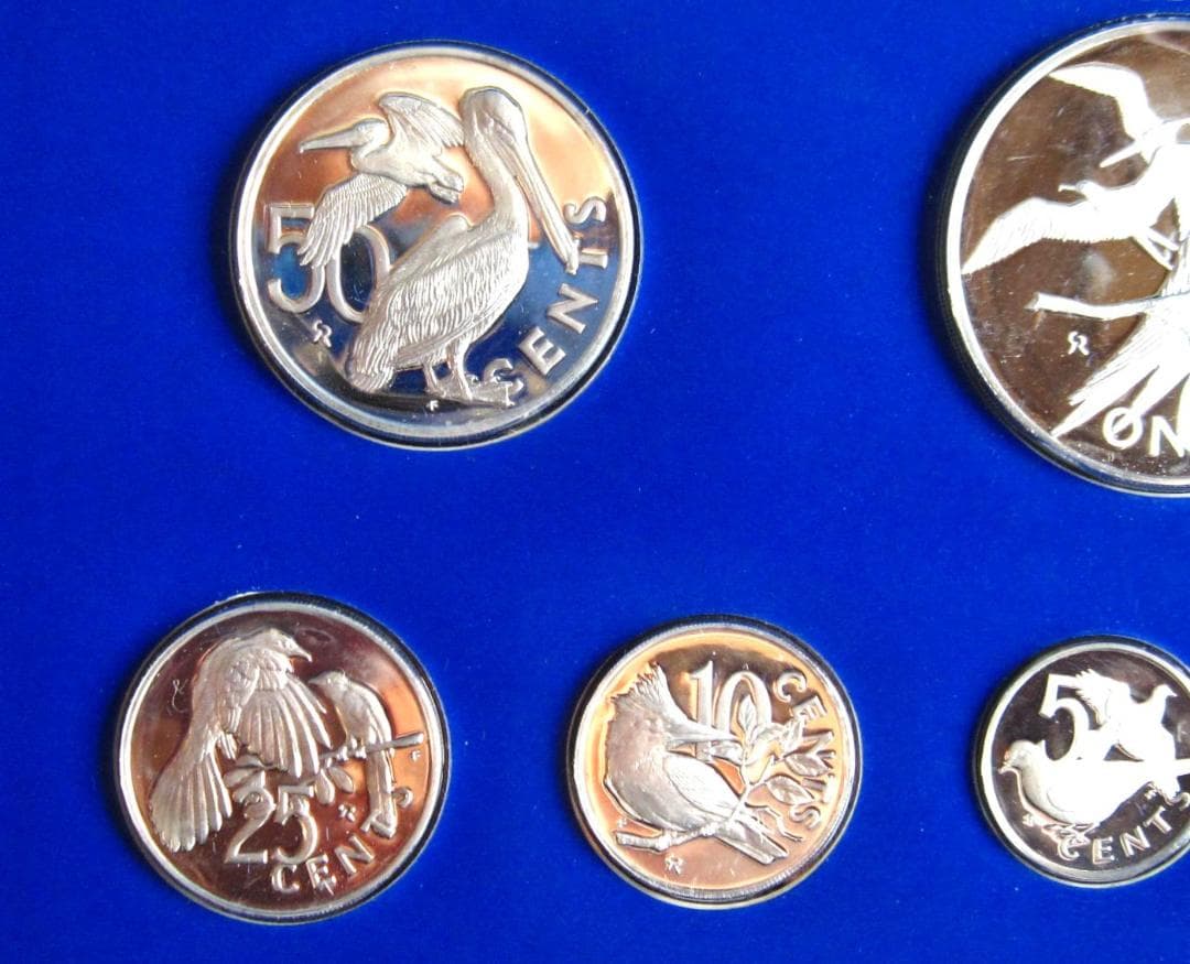 １９７７年　ヴァージン諸島　エリザベス２世女王在位２５年記念　銀貨プルーフセット