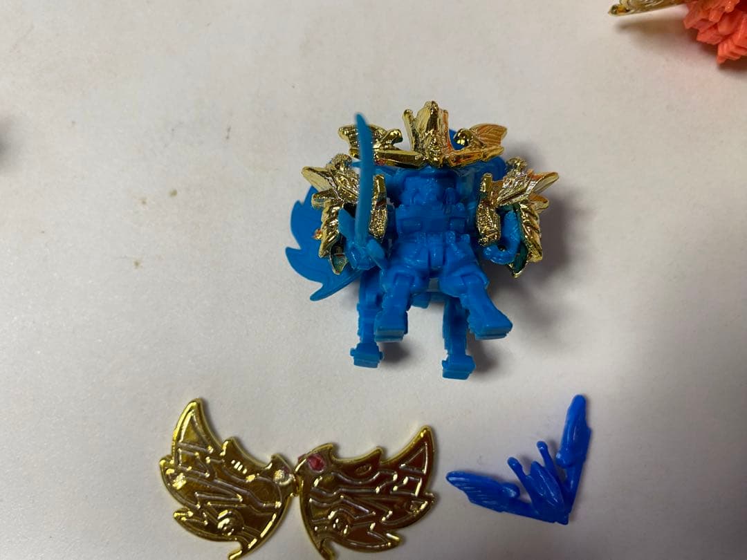 近日出品取消 ガン消し 新世大将軍(神馬凰形態) SDガンダムR 005 金