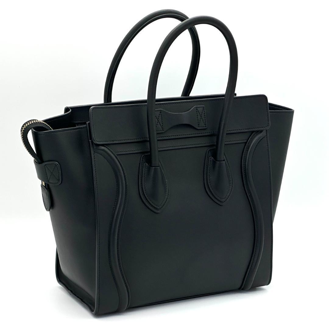 【極美品】セリーヌ　ラゲージ　マイクロショッパー　ブラック　ハンドバッグ