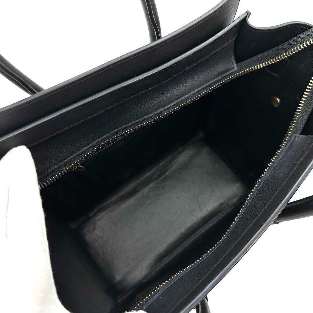 【極美品】セリーヌ　ラゲージ　マイクロショッパー　ブラック　ハンドバッグ