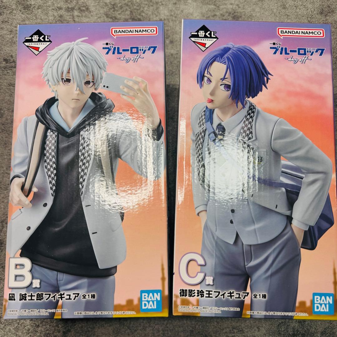 ブルーロック フィギュア 一番くじ 凪誠士郎 御影玲王　おまけ付き