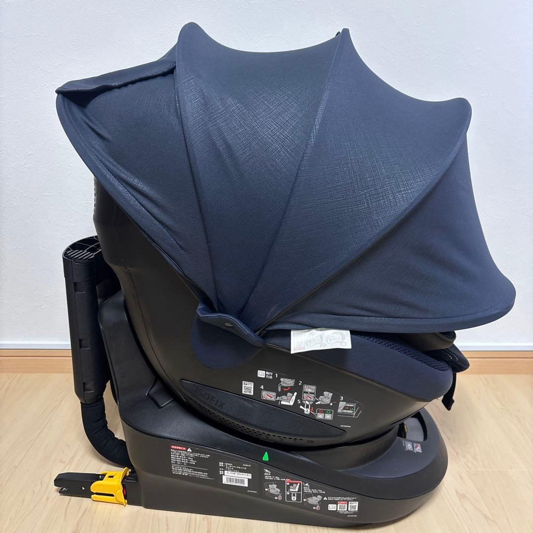 【美品 数回使用】エールベベ クルット5i グランス ISOFIX 新生児