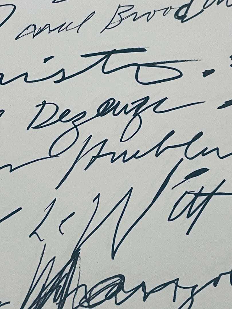 日本未入荷 サイトゥオンブリー Cy Twombly1972 希少ポスター
