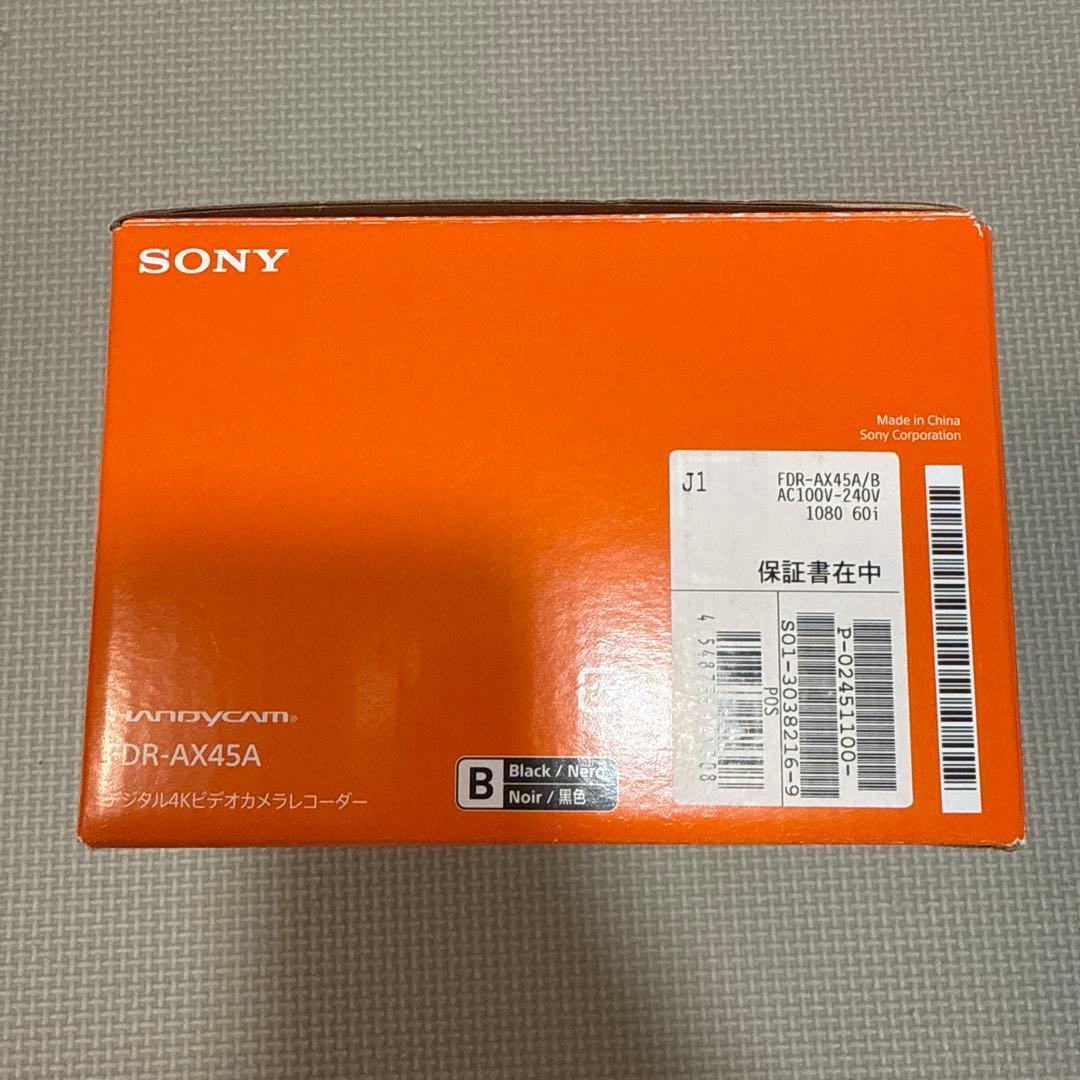 SONY FDR-AX45 4Kビデオカメラ+カメラケース　ブラック　極美品