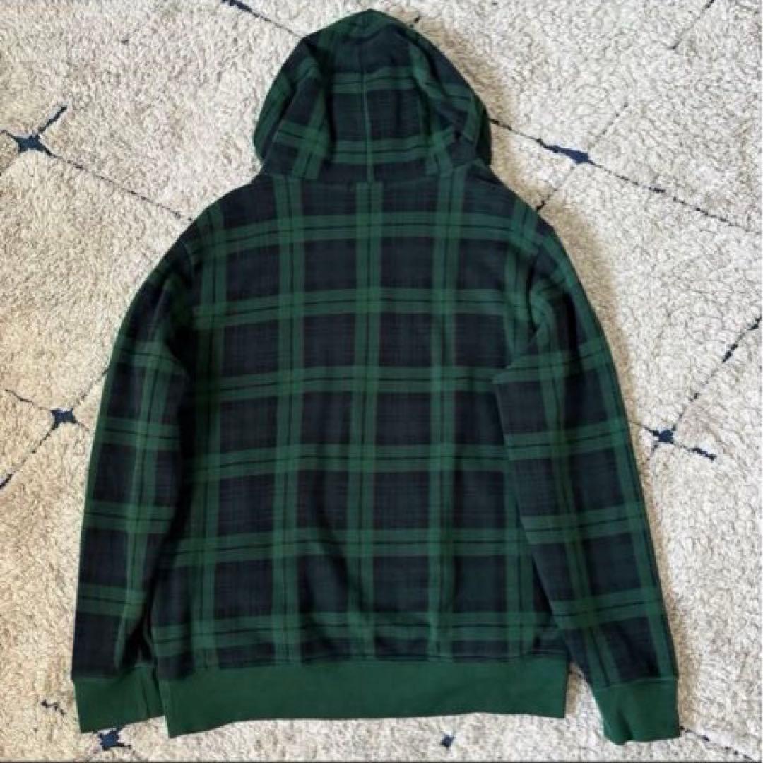 【希少✨】ポロラルフローレン　パーカー　レザーポニー　チェック　プルオーバー　Ｌ