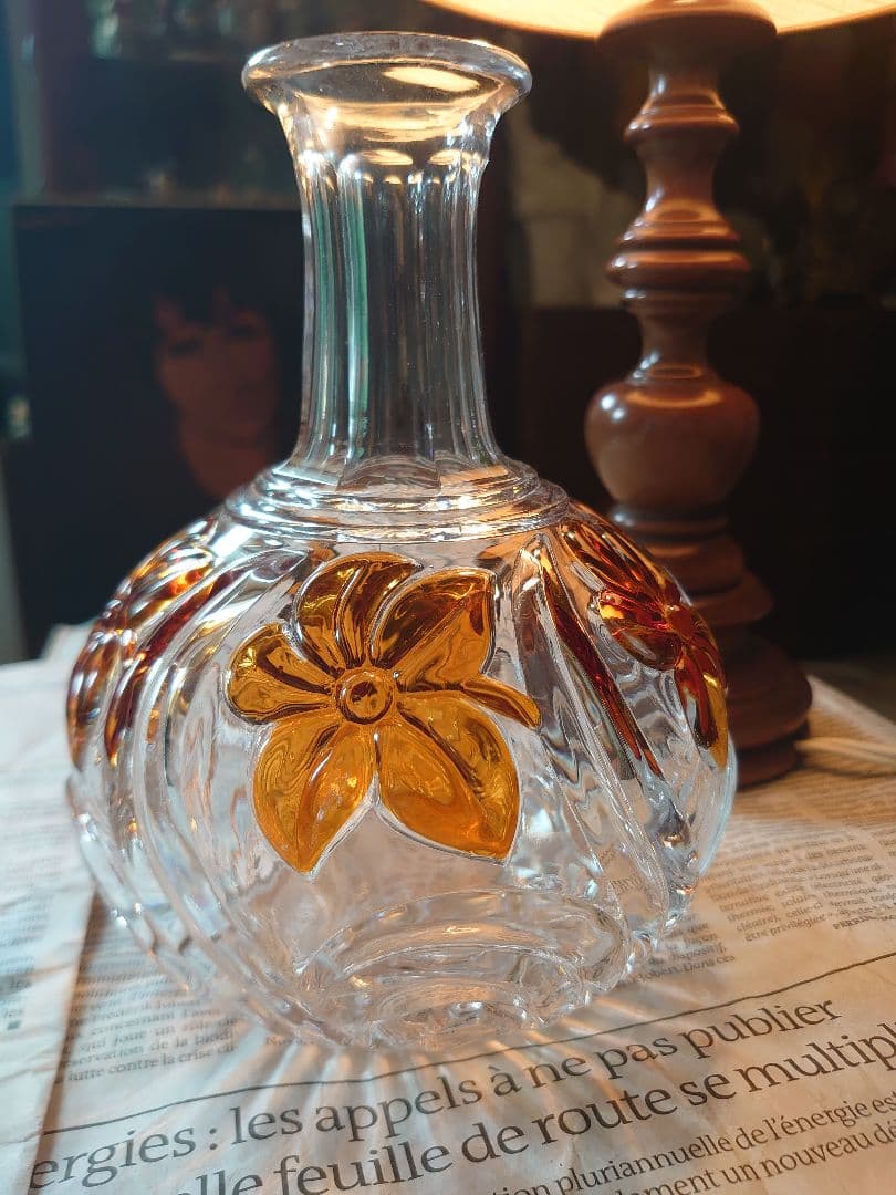 「売約済」1900s'アンティーク「Sant Louis 」デキャンタプレート付