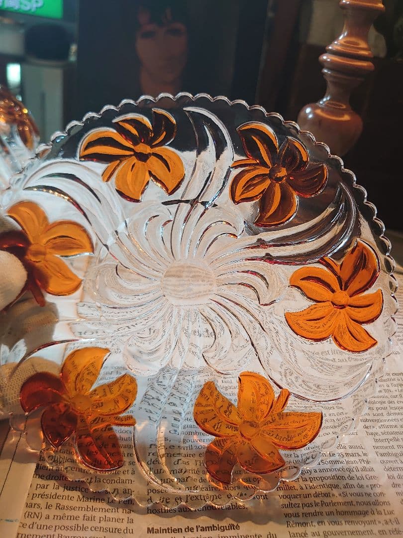 「売約済」1900s'アンティーク「Sant Louis 」デキャンタプレート付