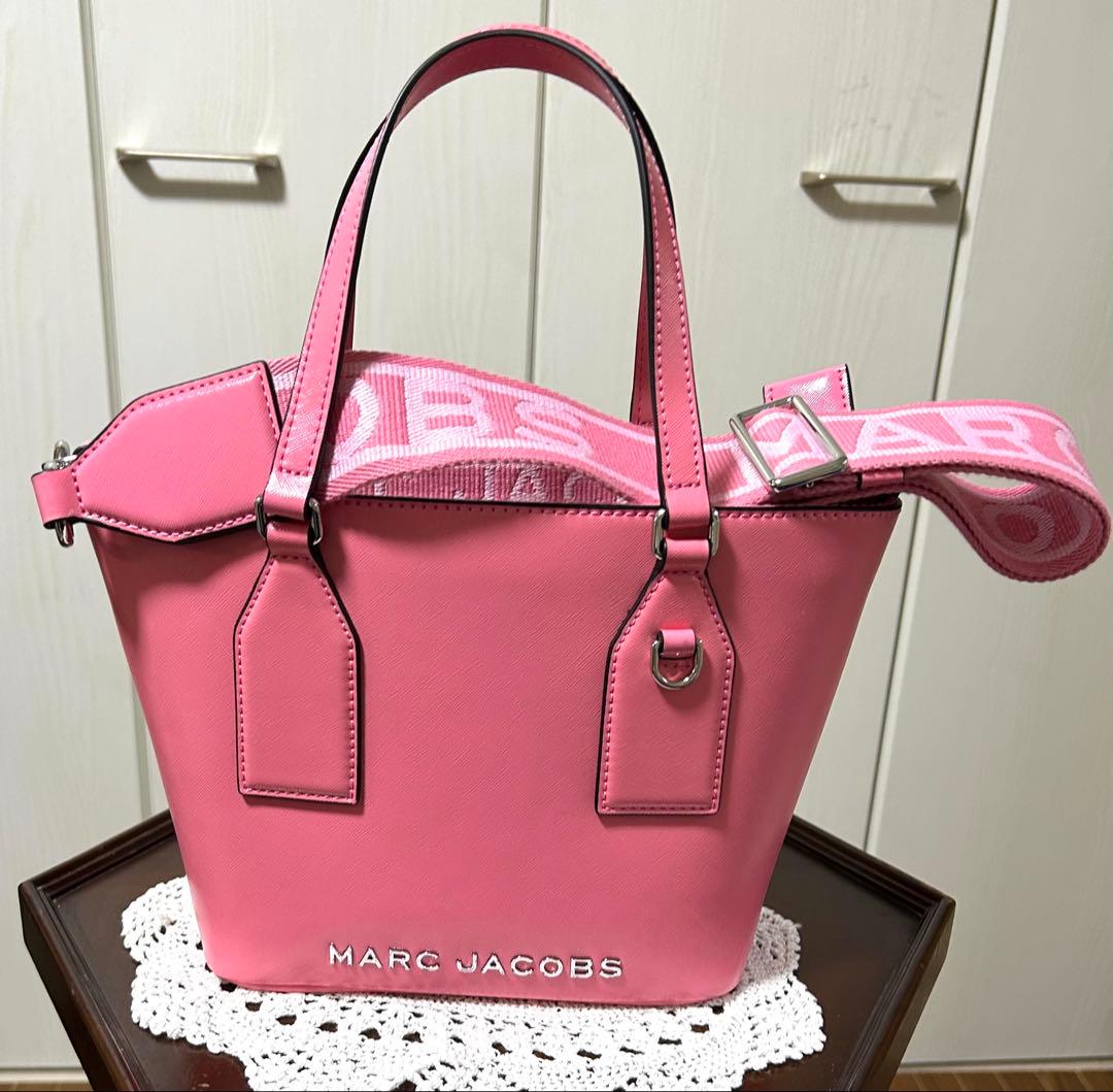 MARC JACOBS 上品なライトピンク ミニ2wayトートバッグ