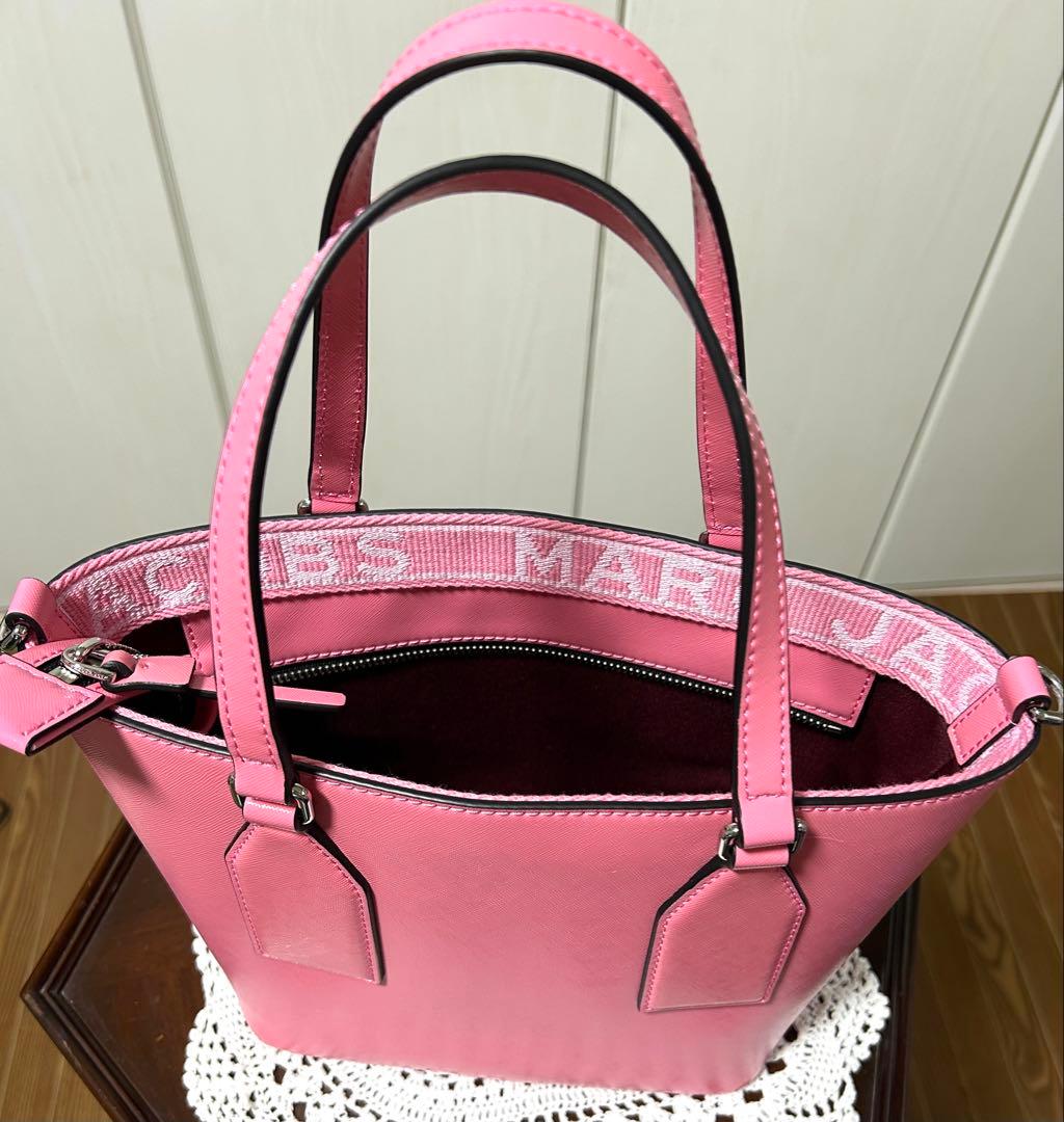 MARC JACOBS 上品なライトピンク ミニ2wayトートバッグ