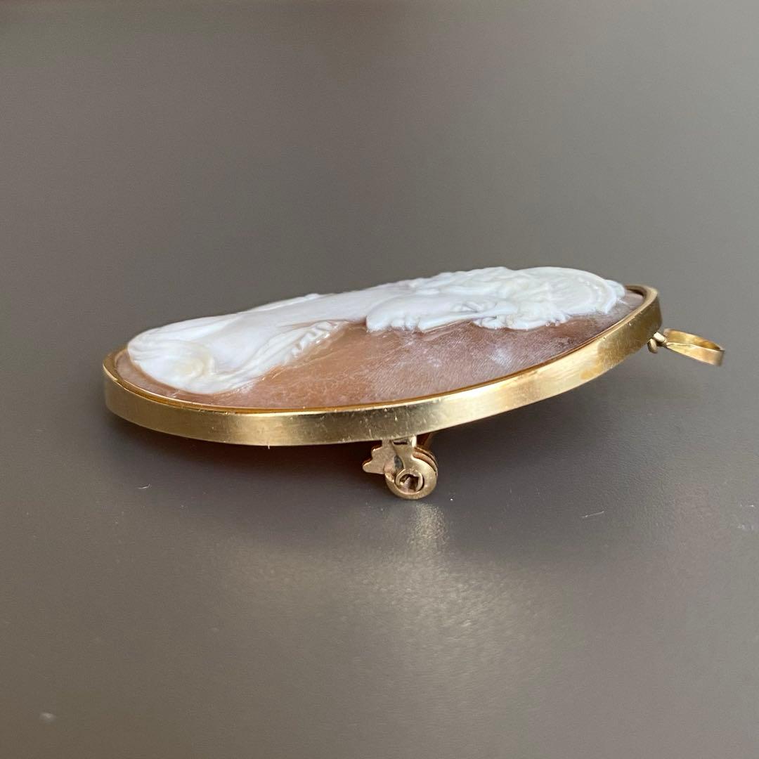 カメオブローチ・ペンダント　14k