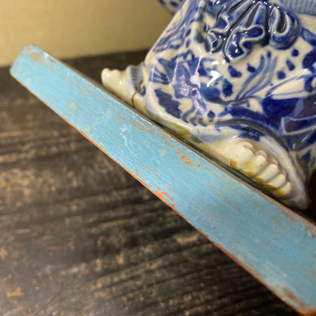 九谷焼　布袋置物　21cm13cm10cm