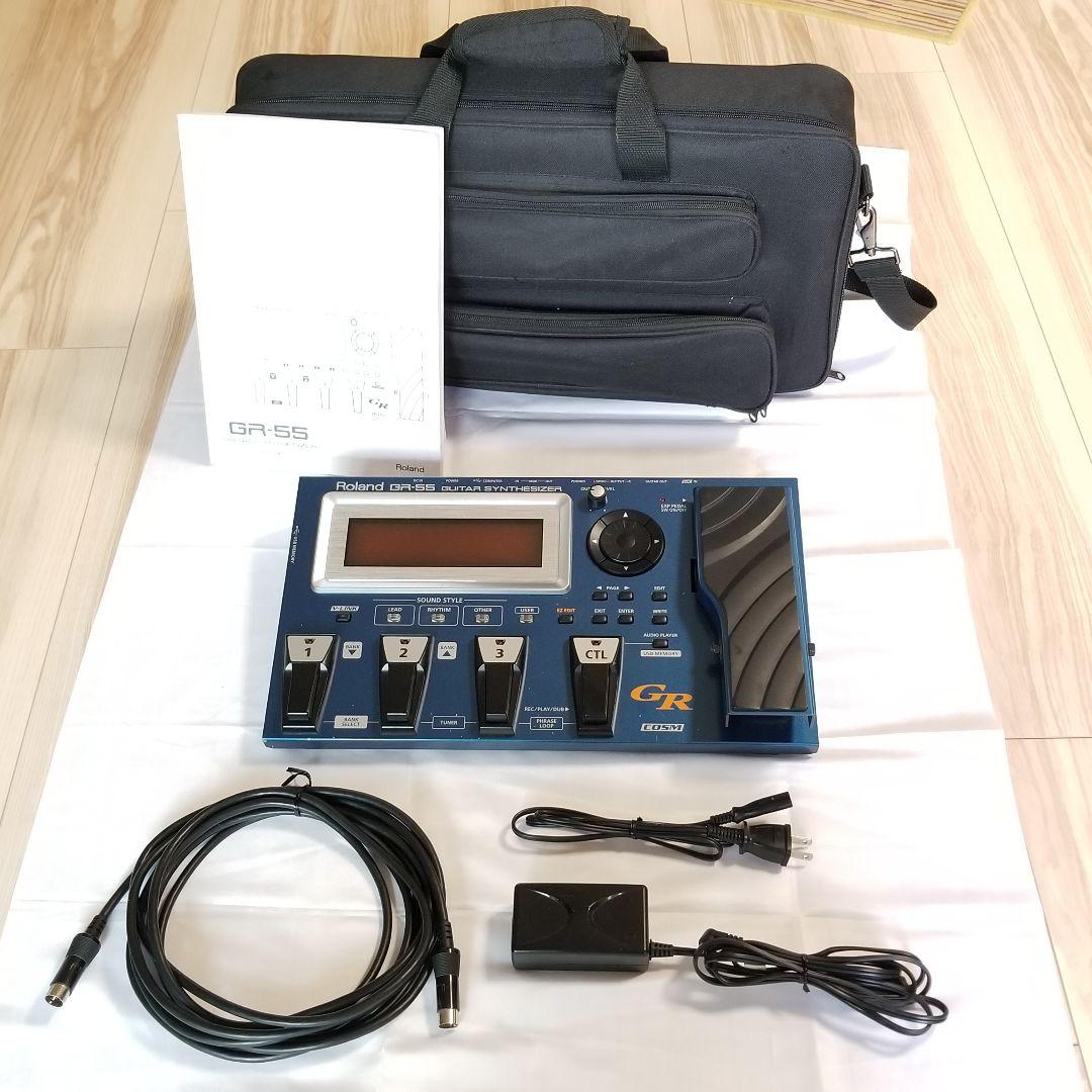 Roland GR-55 ギターシンセサイザー 取説/ケース付 動作確認済み