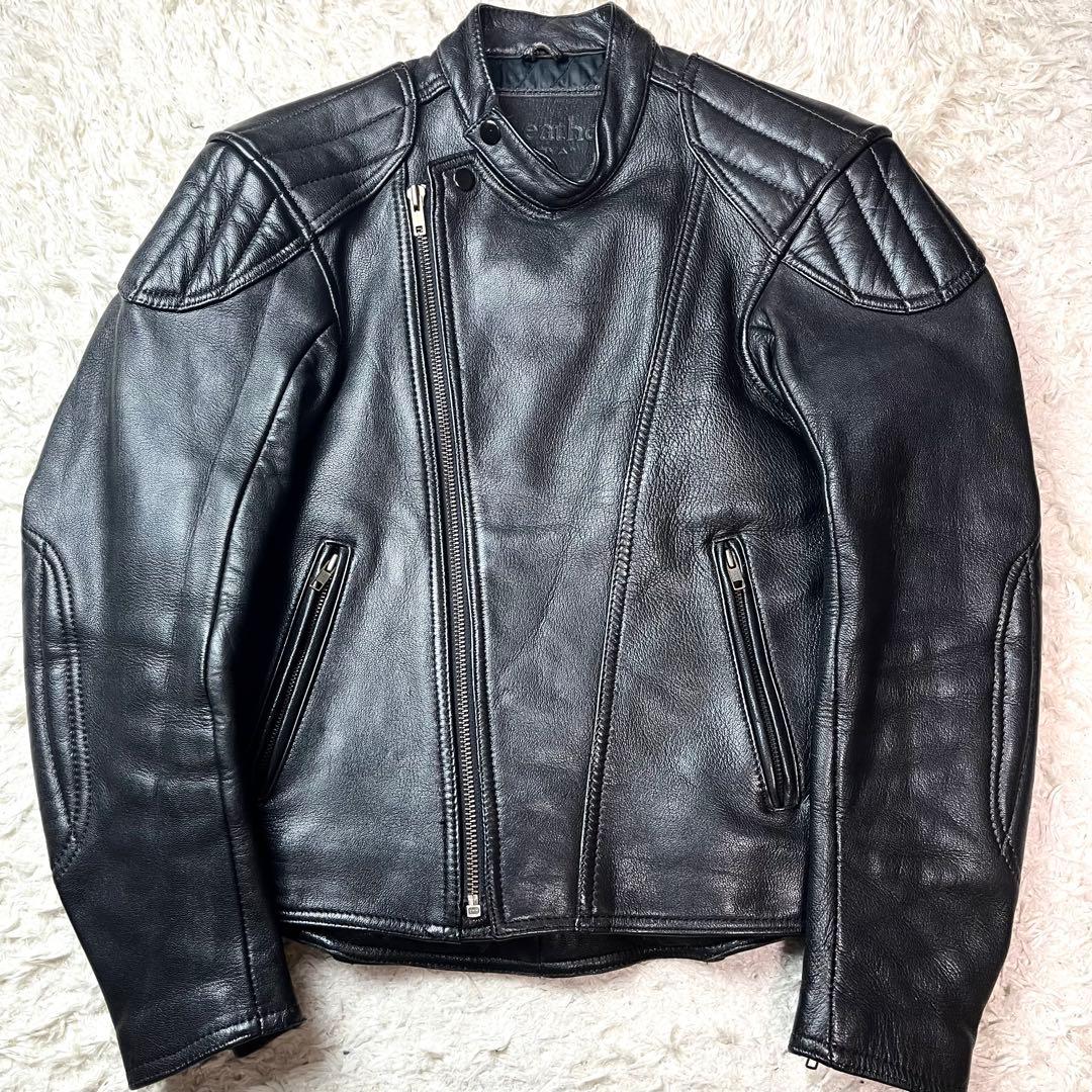 入手困難/極美品✨カドヤ シングルライダース レザージャケット パテッド ゴート