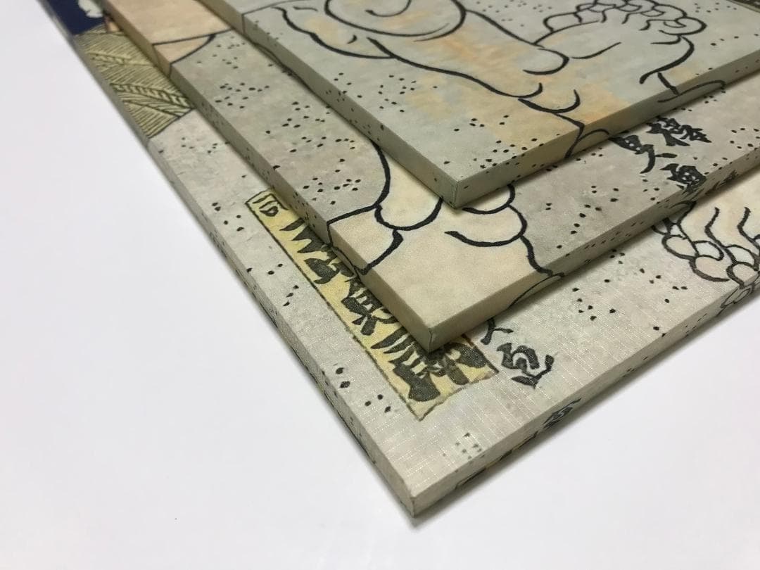 浮世絵パネル　三分割　40×90㎝