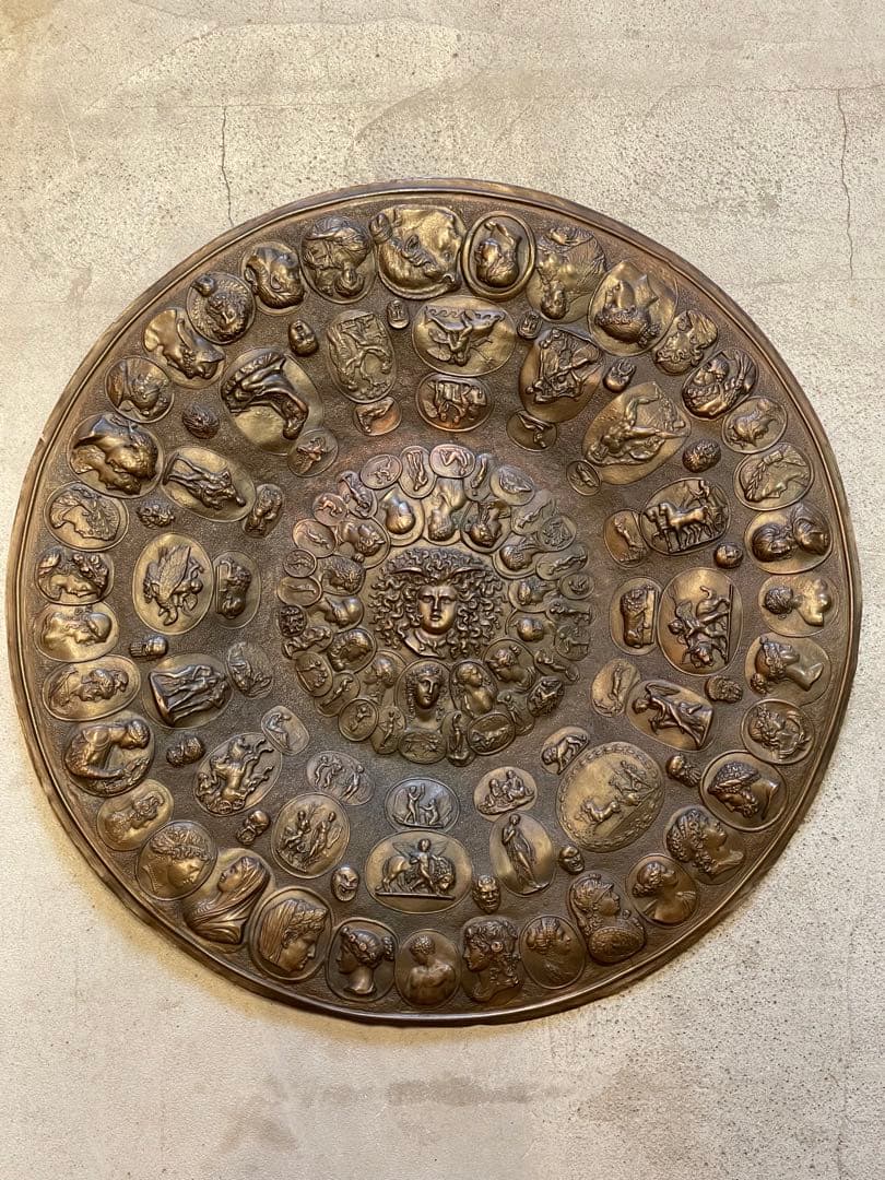 19世紀　アンティーク　ギリシャ　ローマ帝国　神話的な　壁掛　プレート
