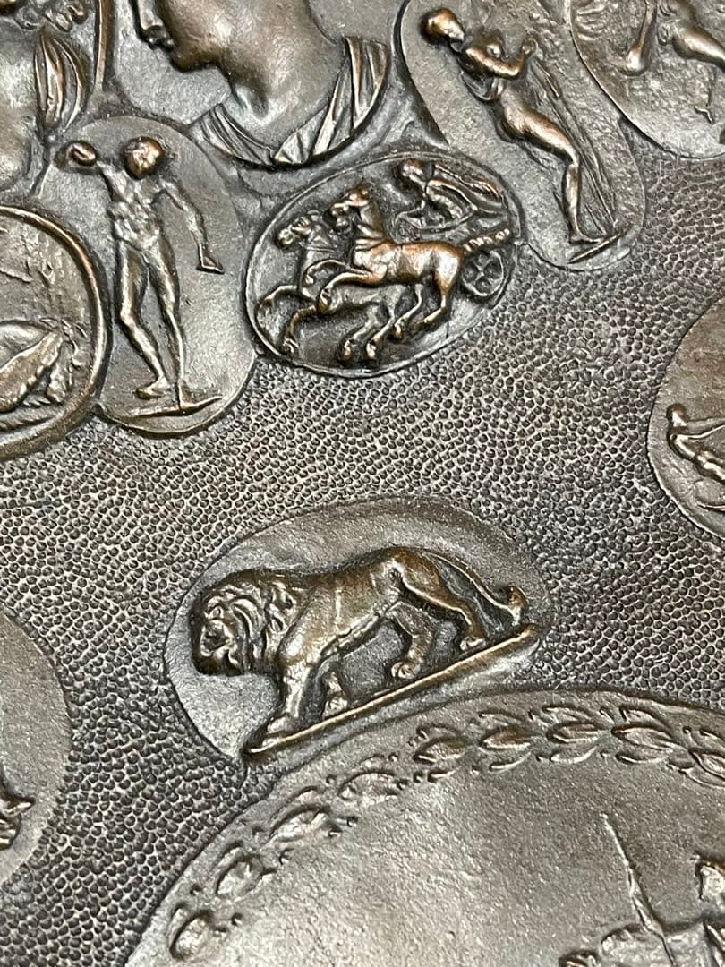 19世紀　アンティーク　ギリシャ　ローマ帝国　神話的な　壁掛　プレート