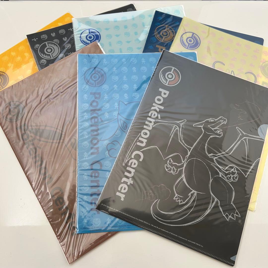 ポケモンセンター限定　ショッパー柄クリアファイル　8枚セット