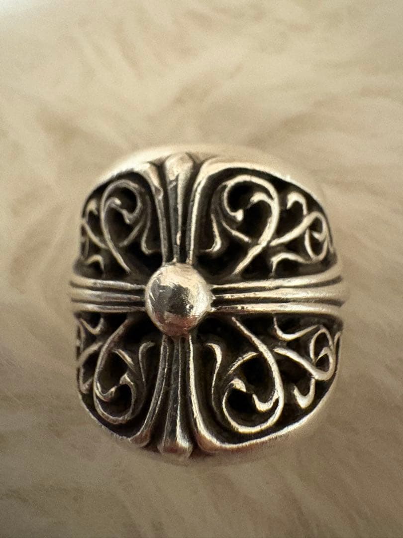 シルバー クラシックオーバルクロス　リング