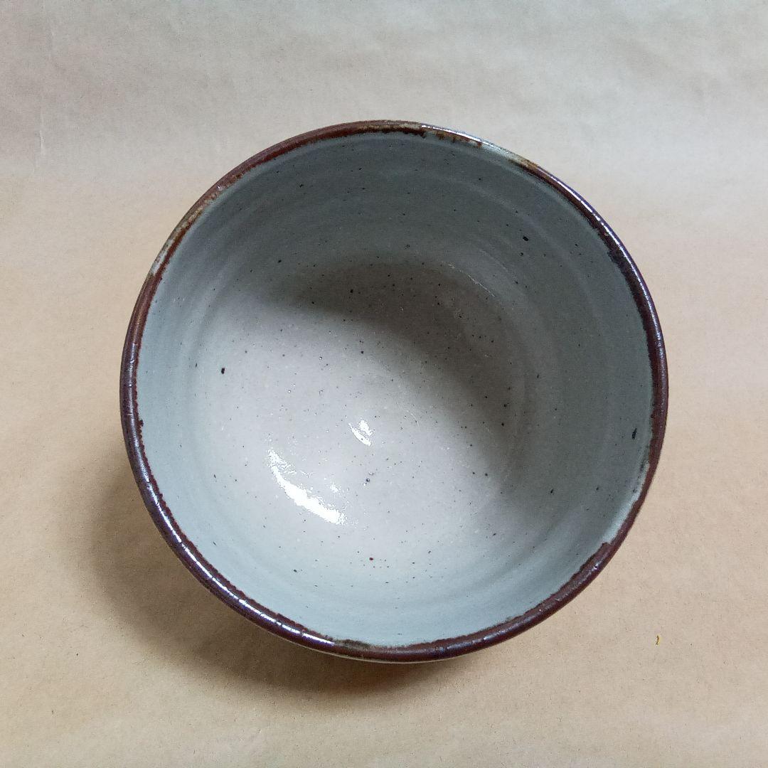 抹茶茶碗　信楽　猪絵　4代楽斎