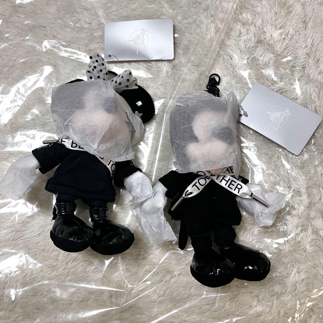 【箱付】Black style 4点SET ミッキー ミニー ぬいぐるみ キー