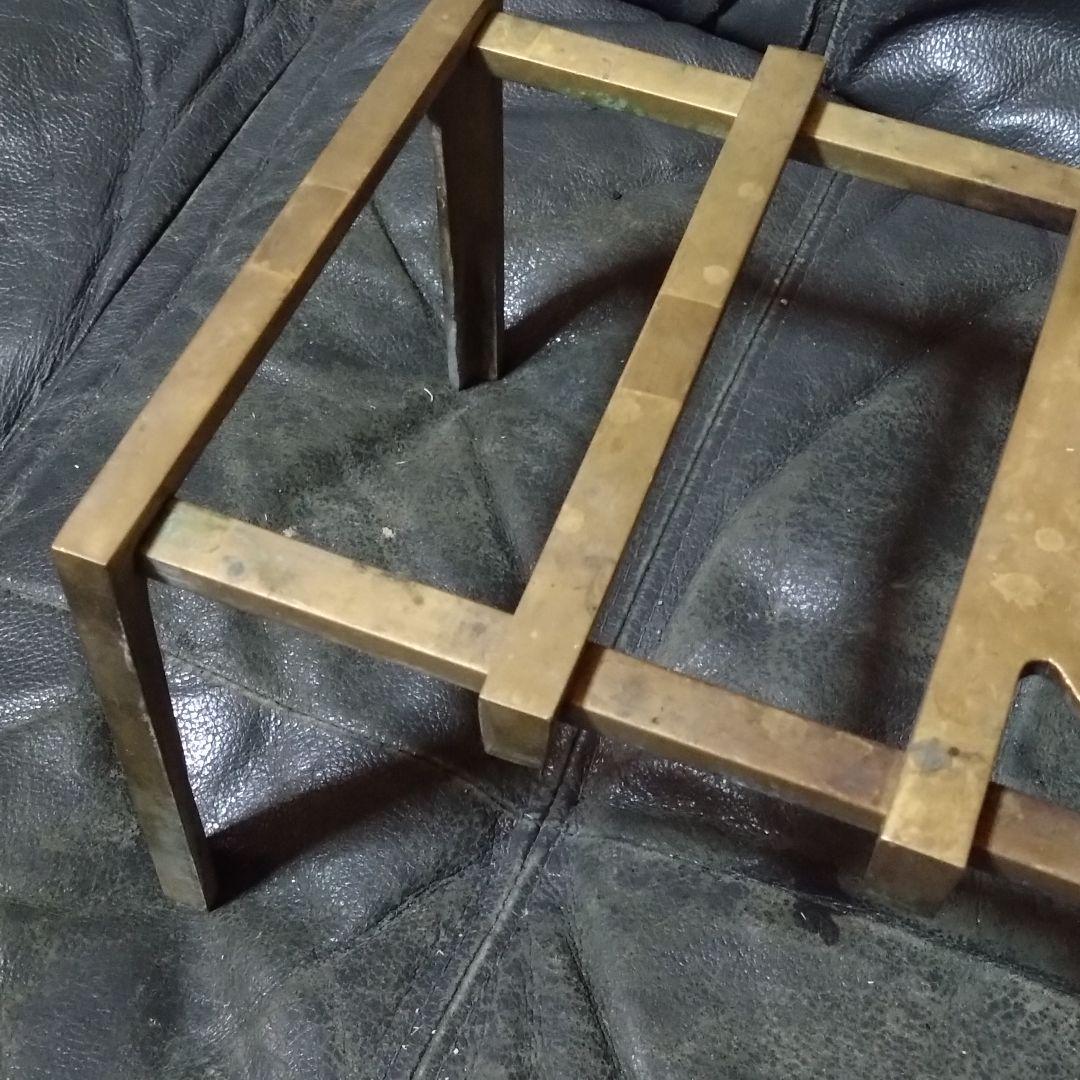 真鍮　吉原型　五徳　レトロ