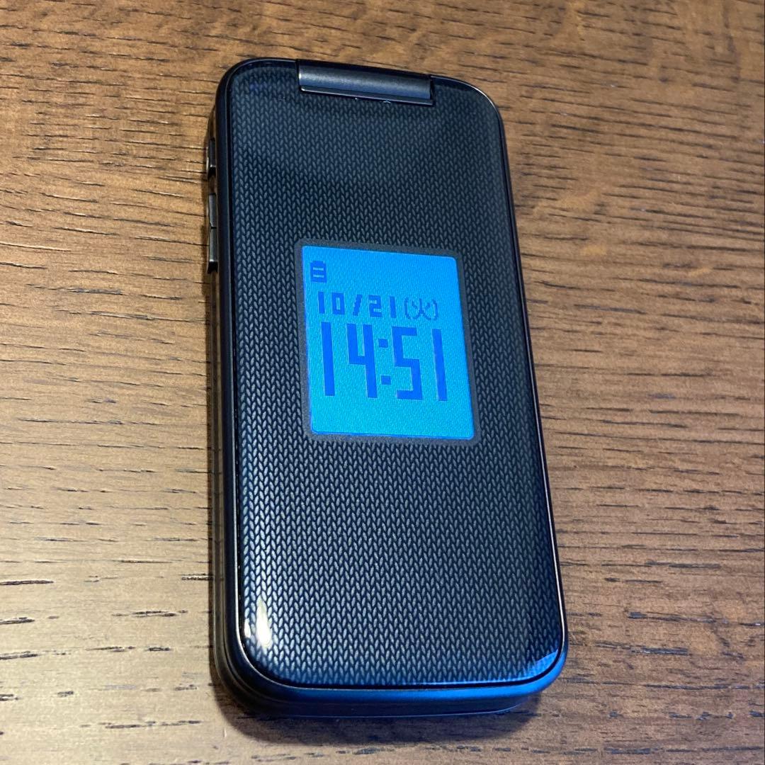 docomo らくらくホン F-41Fセット　ネイビー