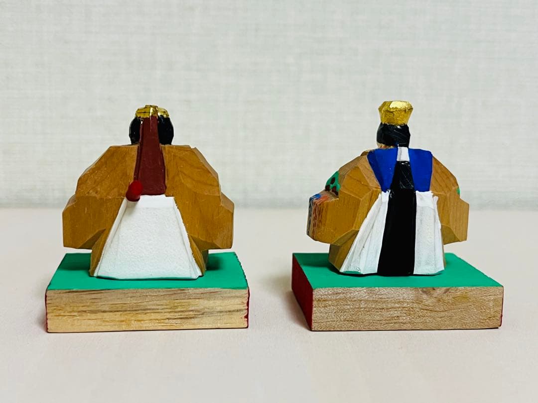 ⑭奈良一刀彫　お雛人形