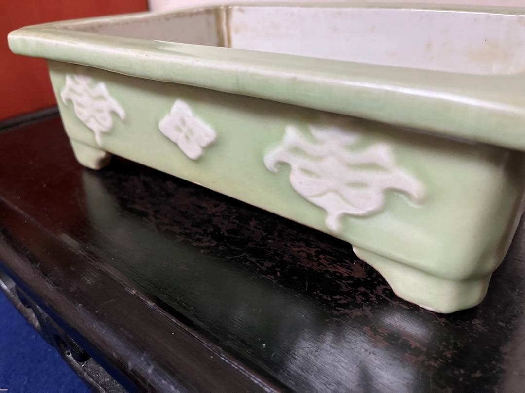 965 盆栽　盆栽鉢　植木鉢　青磁鉢