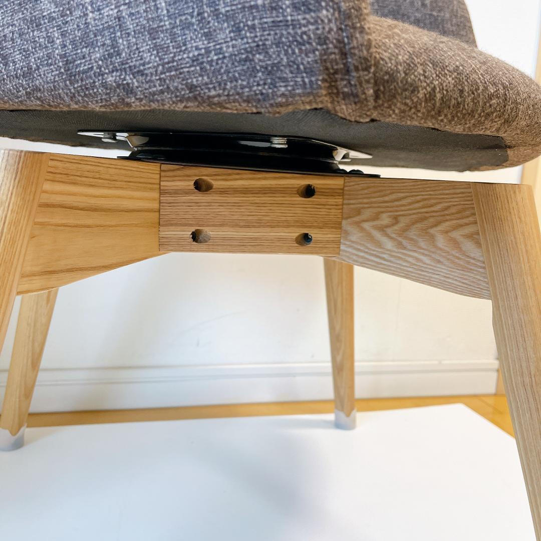 カラメリ 回転式　チェア　グレー