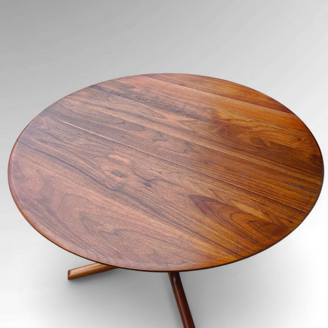 起立木工 OR-02 TABLE 105 円形 ラウンド テーブル ウォルナット