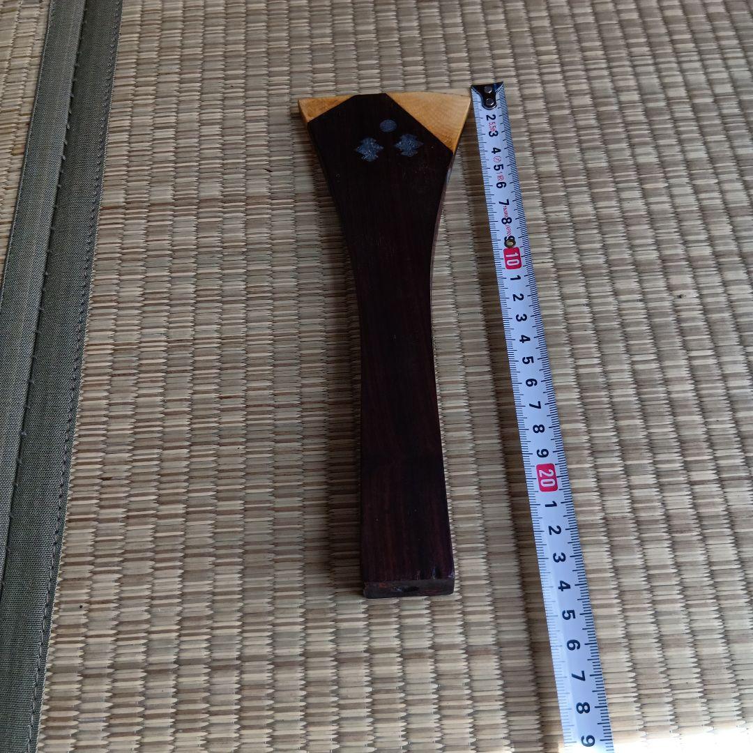 義太夫　文楽　三味線本体 木製 太棹三味線　明治７年　撥付き