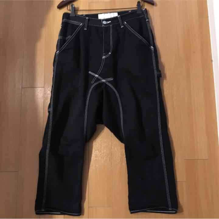 ガンリュウ ステッチサルエルパンツ