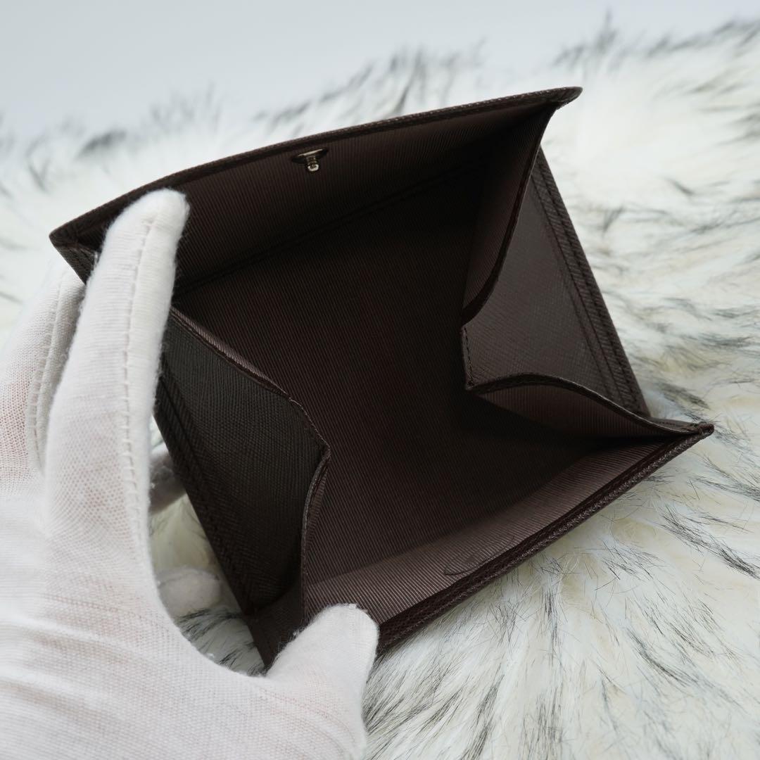 未使用品　綺麗　BURBERRY LONDON 三つ折り財布　ノバチェック　茶