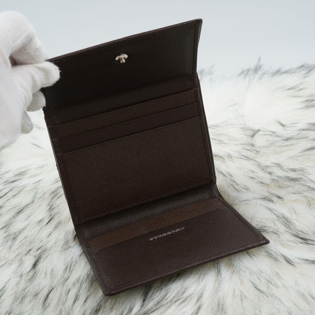 未使用品　綺麗　BURBERRY LONDON 三つ折り財布　ノバチェック　茶