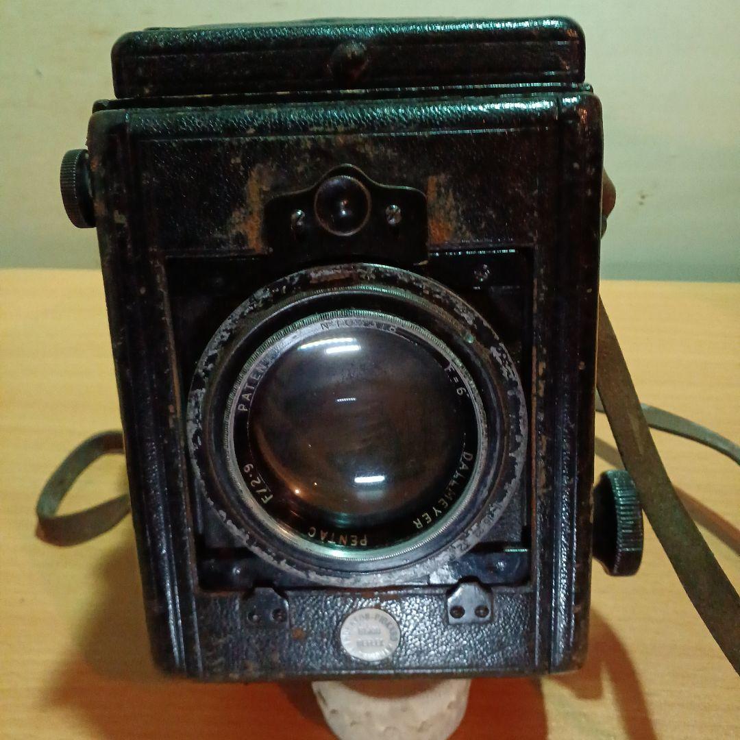 BIJOU REFLEX 木箱皮張　ジャバラ式カメラ 100年前に製造された！