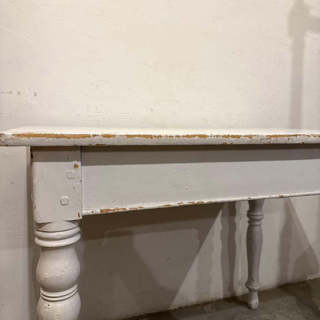 ヴィンテージ　木製デスク　サイドテーブル　作業台