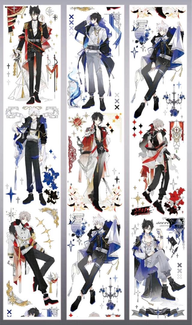 M1285.一木一横 暗影骑士 マスキングテープ 贝壳光PET