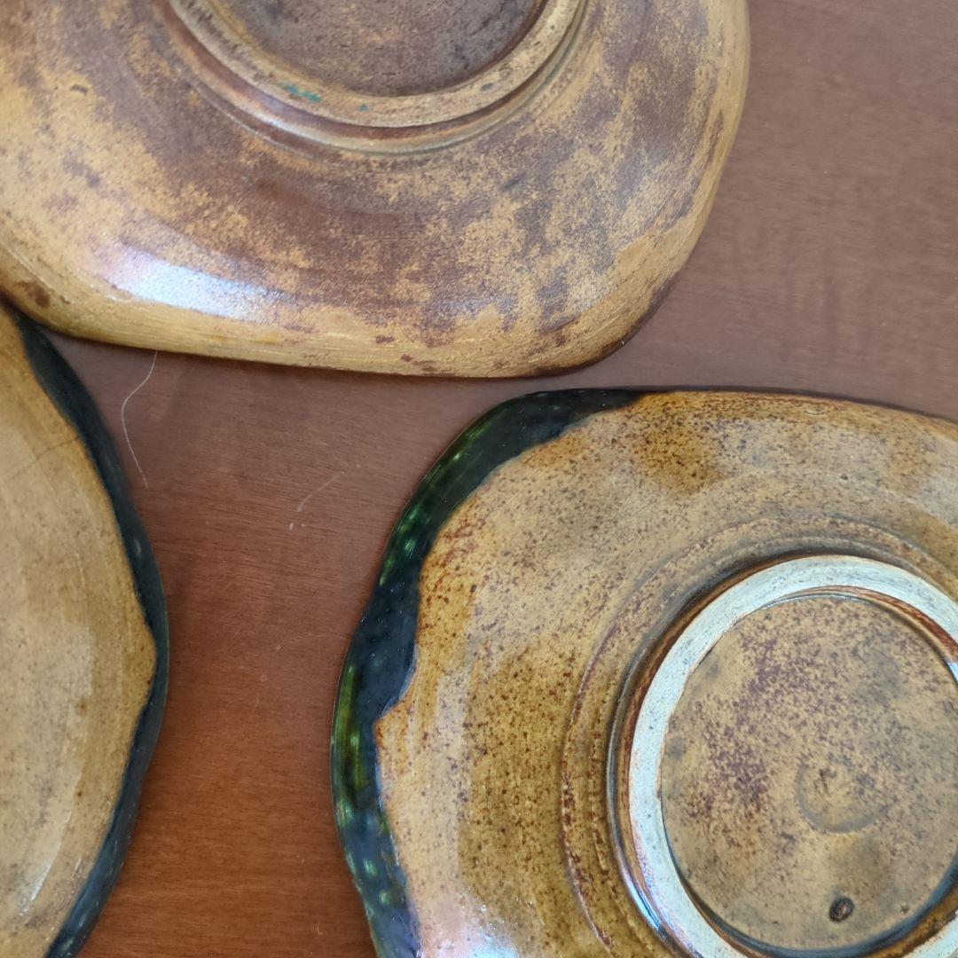 骨董　向付　菊に水流　皿　陶器　取り皿　アンティーク　5枚〜