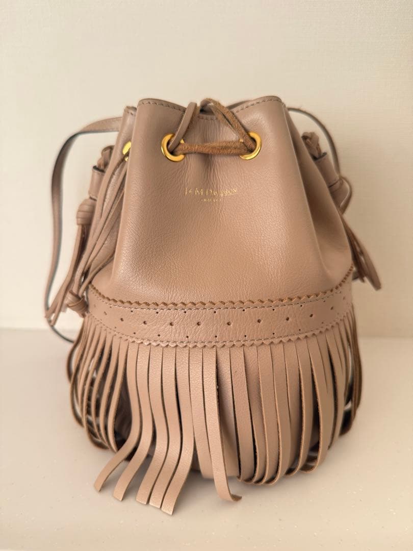 J&M DAVIDSON カーニバル 巾着型 ショルダーバッグ　フリンジ