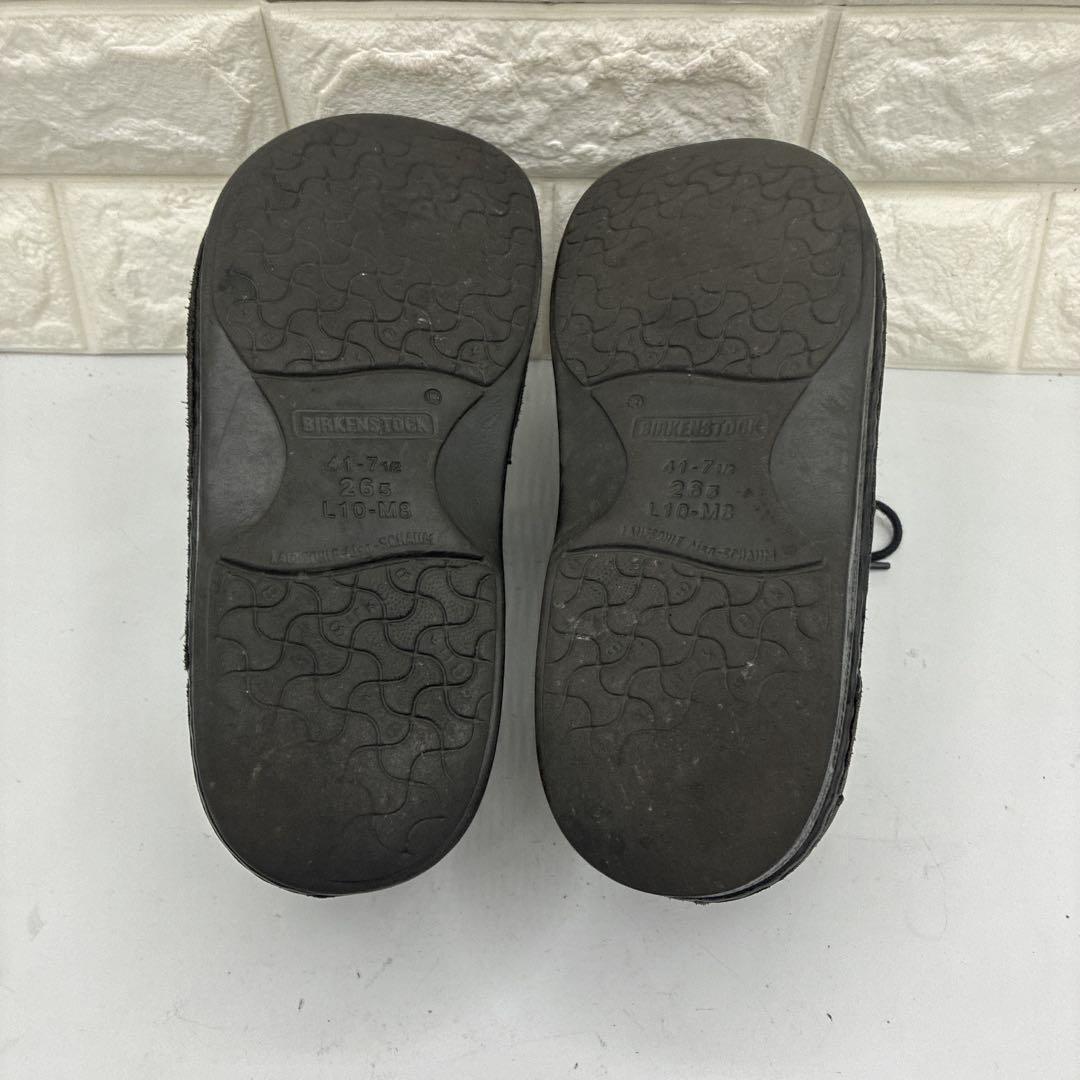 【良品】ビルケンシュトック パサデナ 41 チロリアン レザーシューズ ブラック