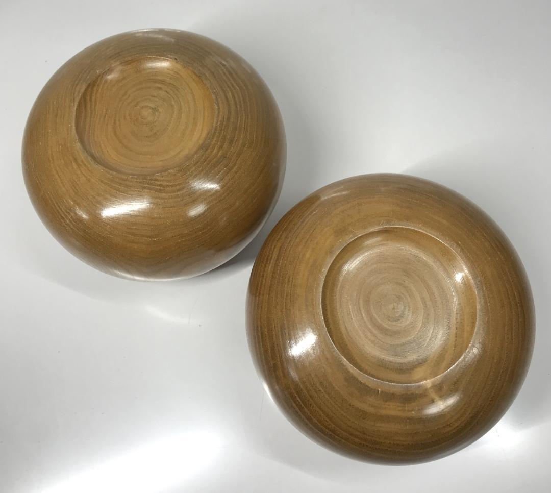 良品 希少 グリーン碁石 囲碁 グリーン 緑 天然木 目に優しい