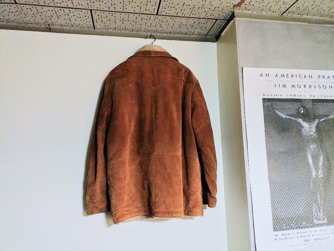 ✨✰schott✰ボアスエードジャケット《42インチ》USED美品✨