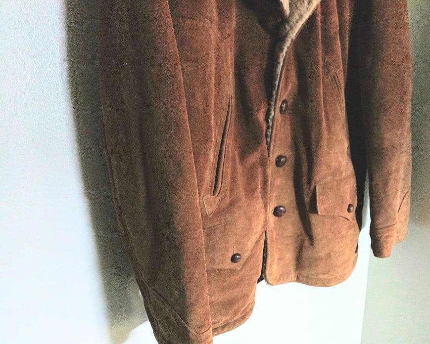 ✨✰schott✰ボアスエードジャケット《42インチ》USED美品✨