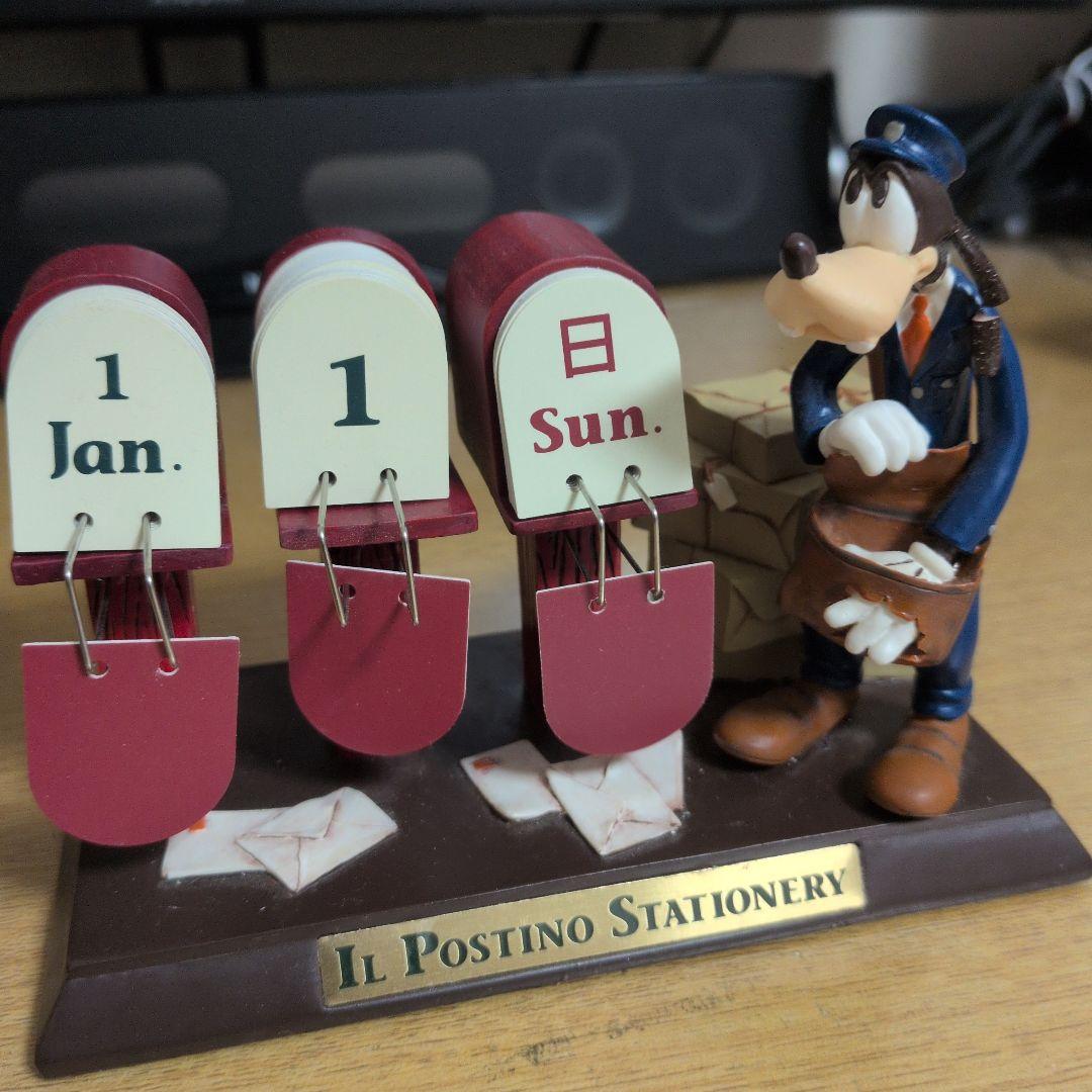 東京ディズニーシー イルポスティーノ グーフィー 万年カレンダー　箱付き