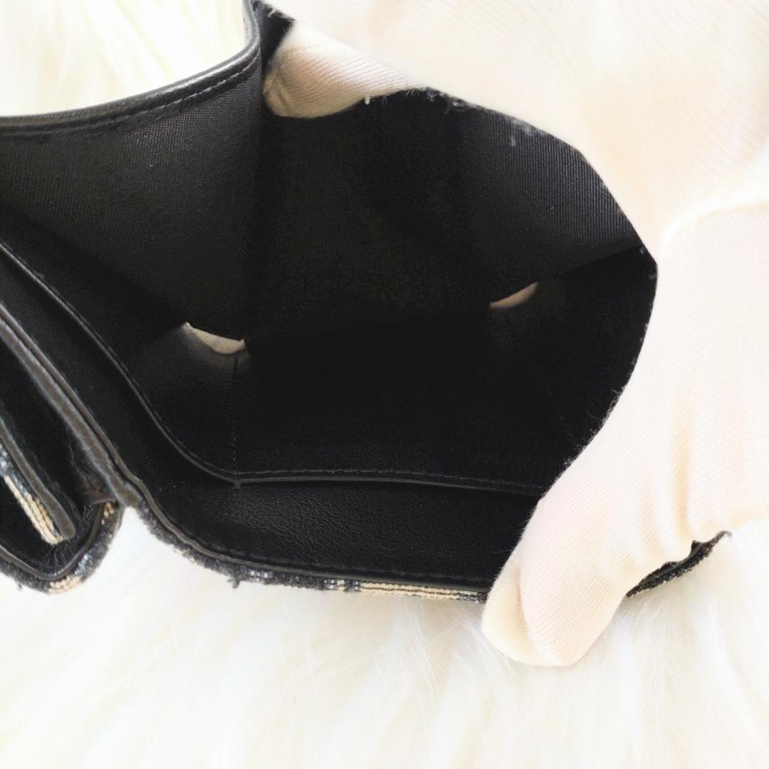 極美品・現行✨クリスチャンディオール 財布 三つ折り オブリーク レディース