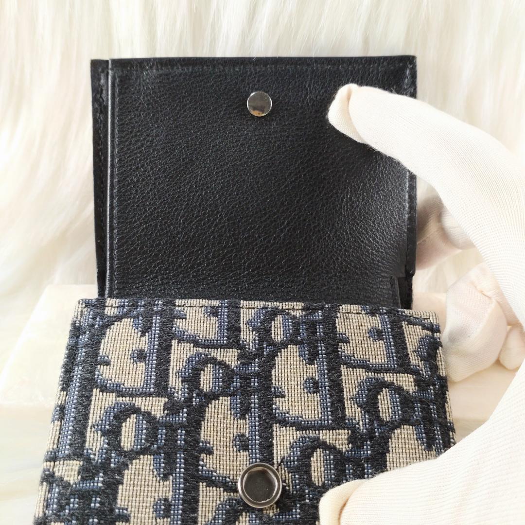 極美品・現行✨クリスチャンディオール 財布 三つ折り オブリーク レディース