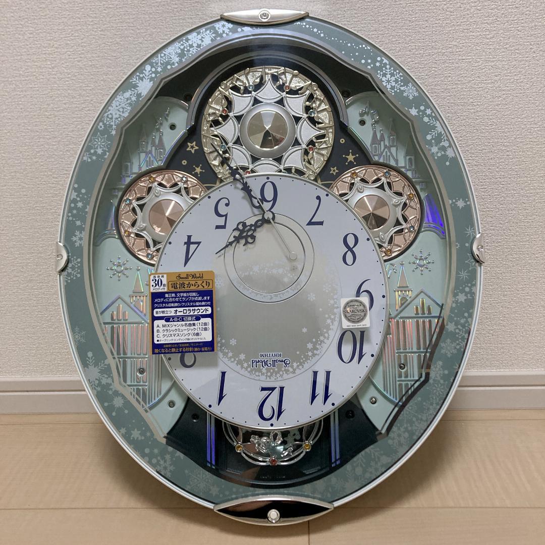 美品 リズム時計工業 Small World からくり時計 4MN537RH04