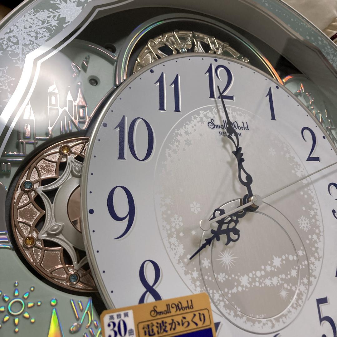美品 リズム時計工業 Small World からくり時計 4MN537RH04
