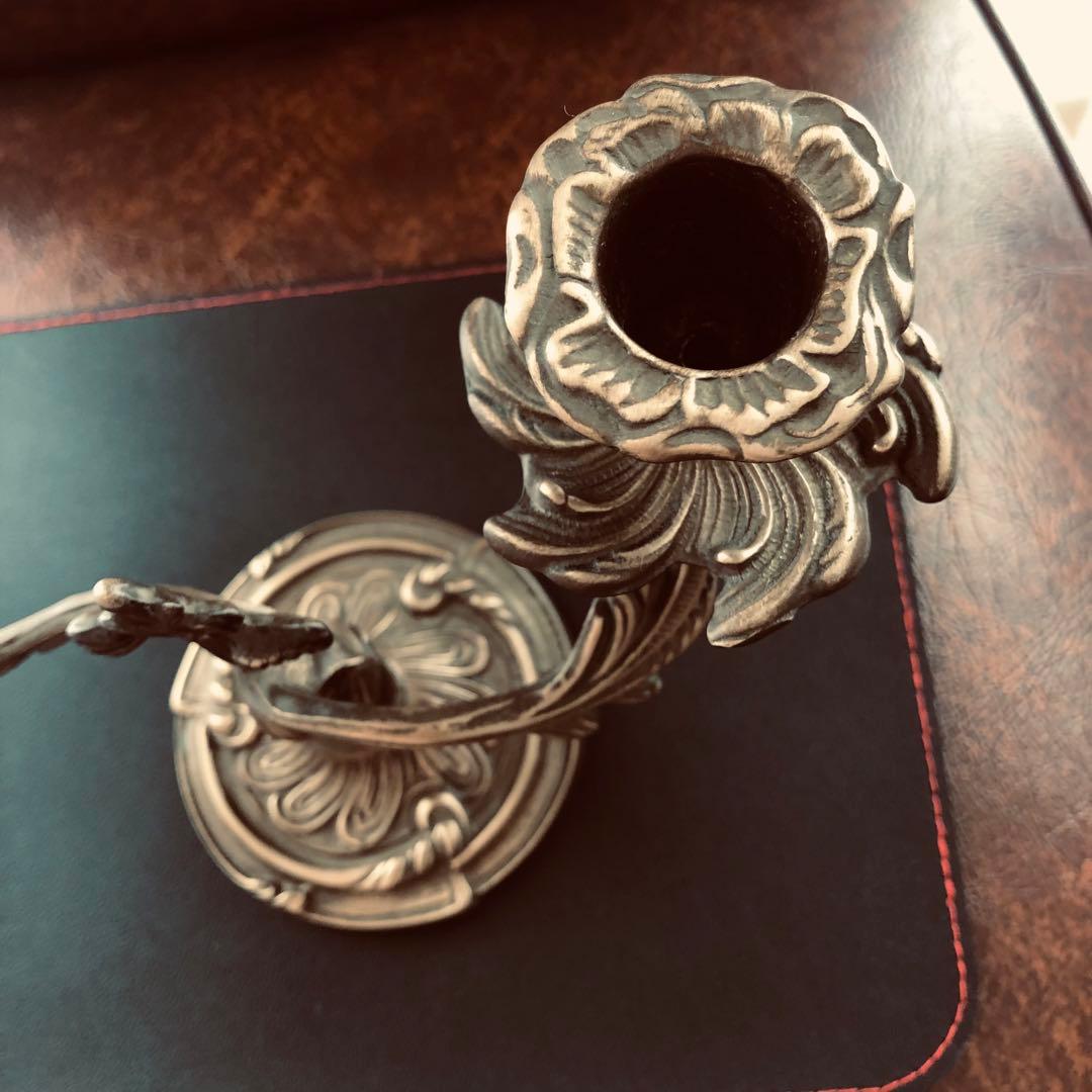 【アンティーク】キャンドルスタンド　燭台　フランス