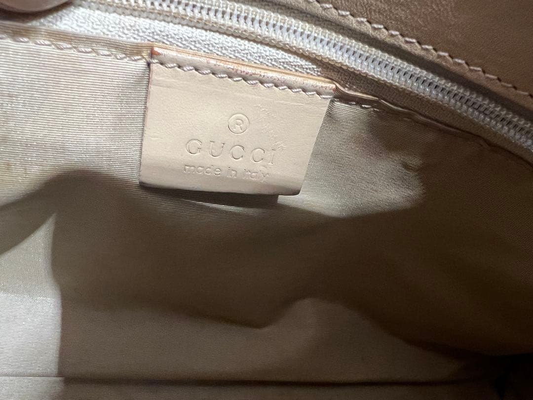 GUCCI グッチ ジャッキー GG柄 ショルダーバッグ キャンバス×レザー